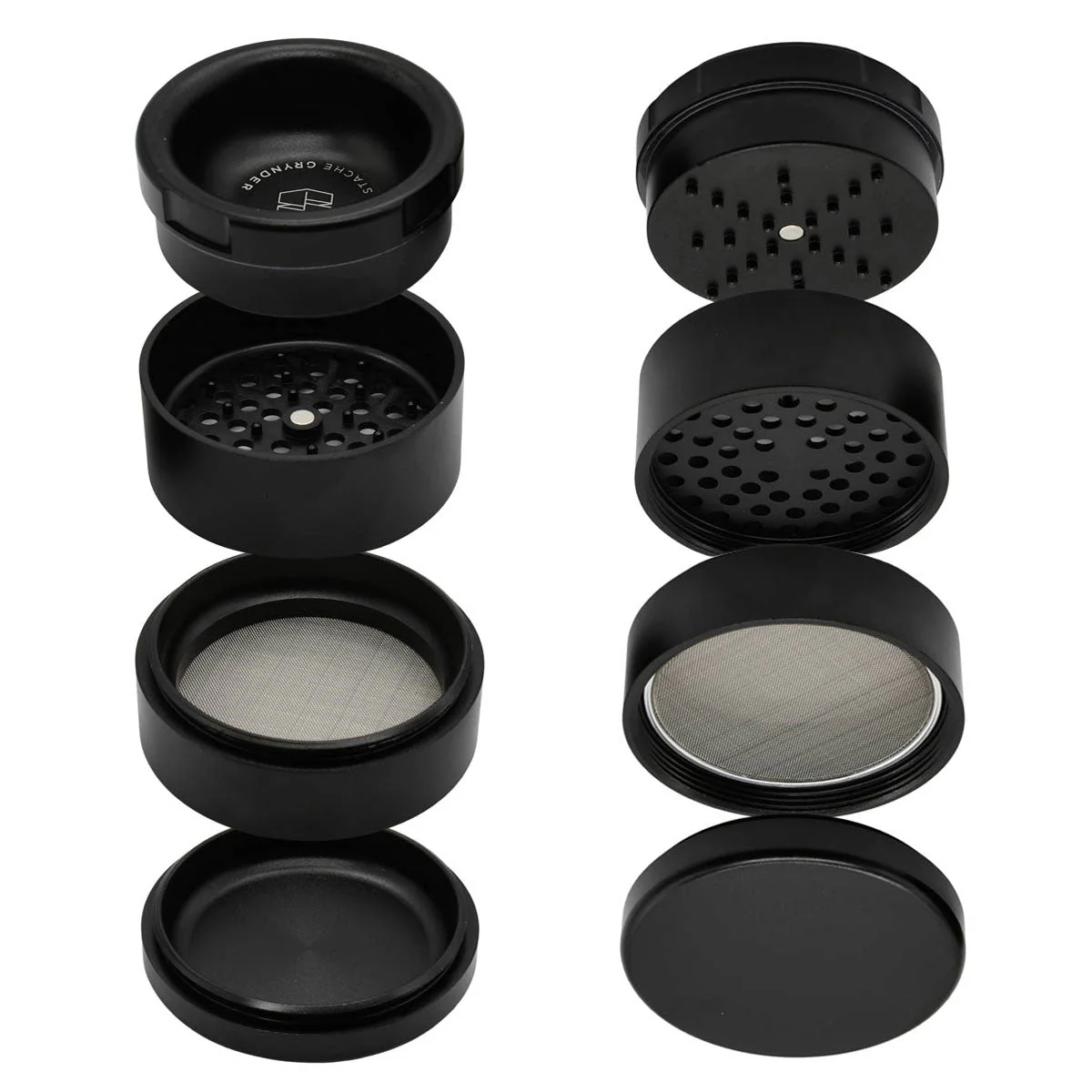 Stache Grynder - 4PC Dry Herb Grinder - Image 3