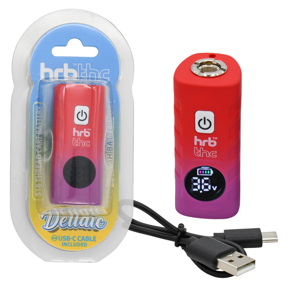 HRB Thc Deltaic 510 Thread Cartridge Battery - Image 6