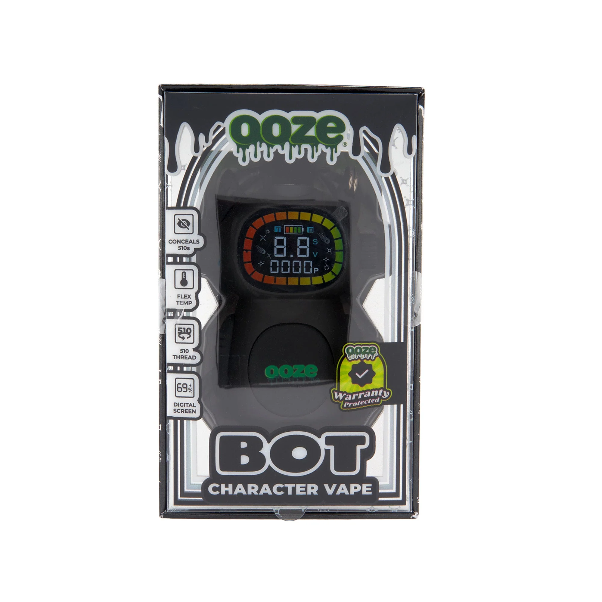 Ooze Bot Dual 510 Thread Vape Cart Battery - Image 3