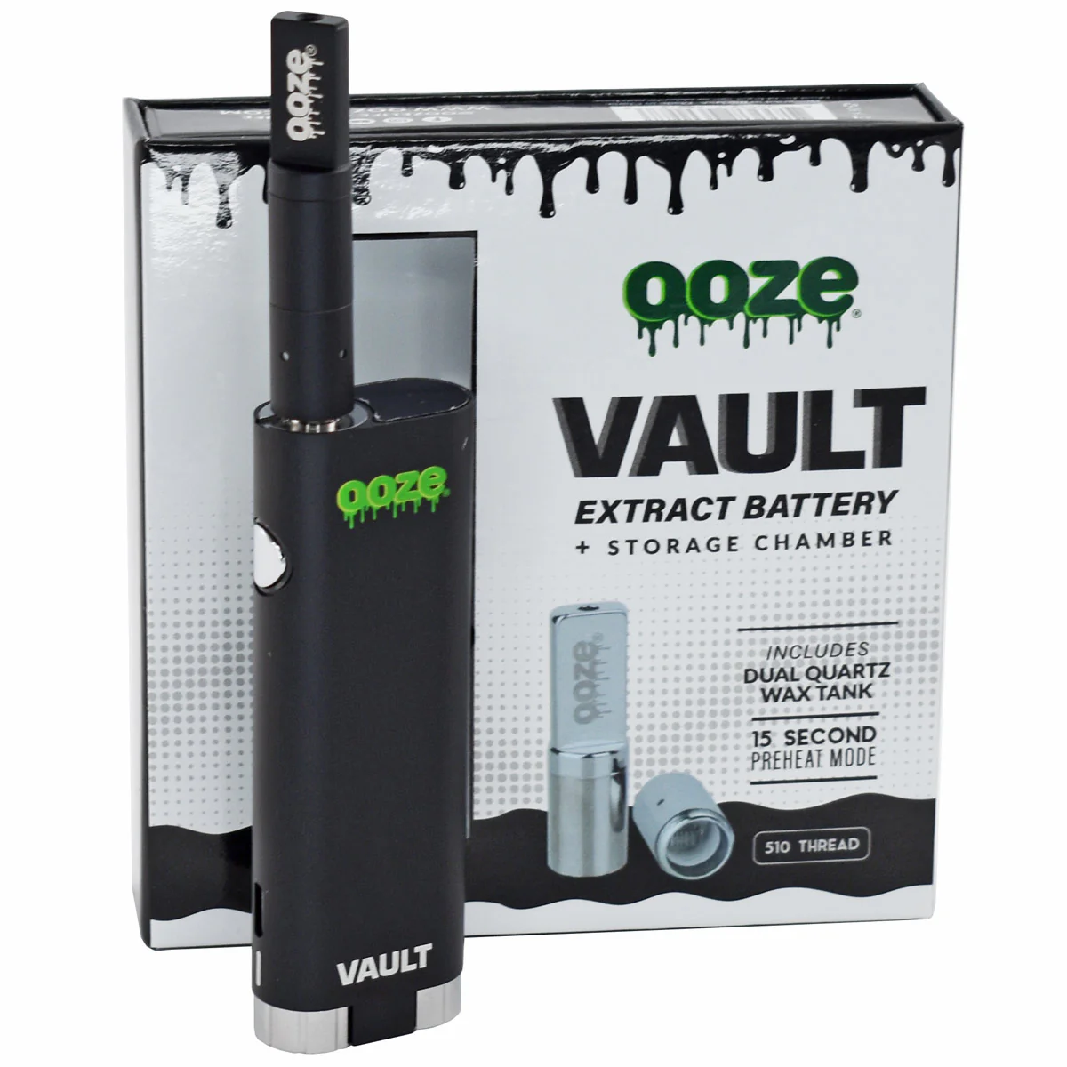 Ooze Vault 510 Thread Wax Pen Cart Battery Starter Kit - Image 3
